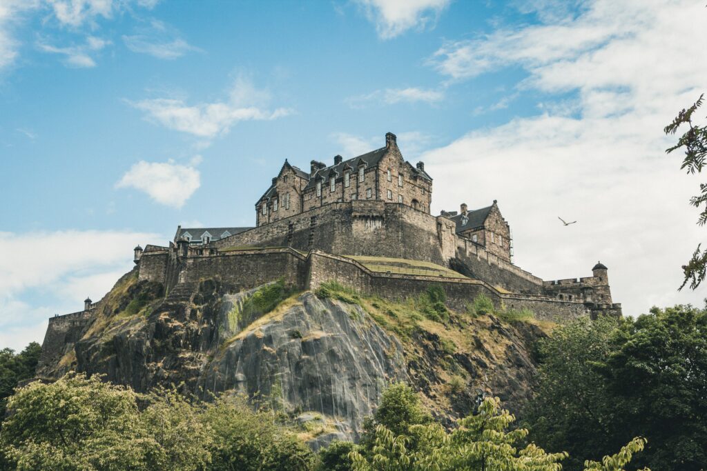 Edinburgh Castle Scotland ruins meedieval